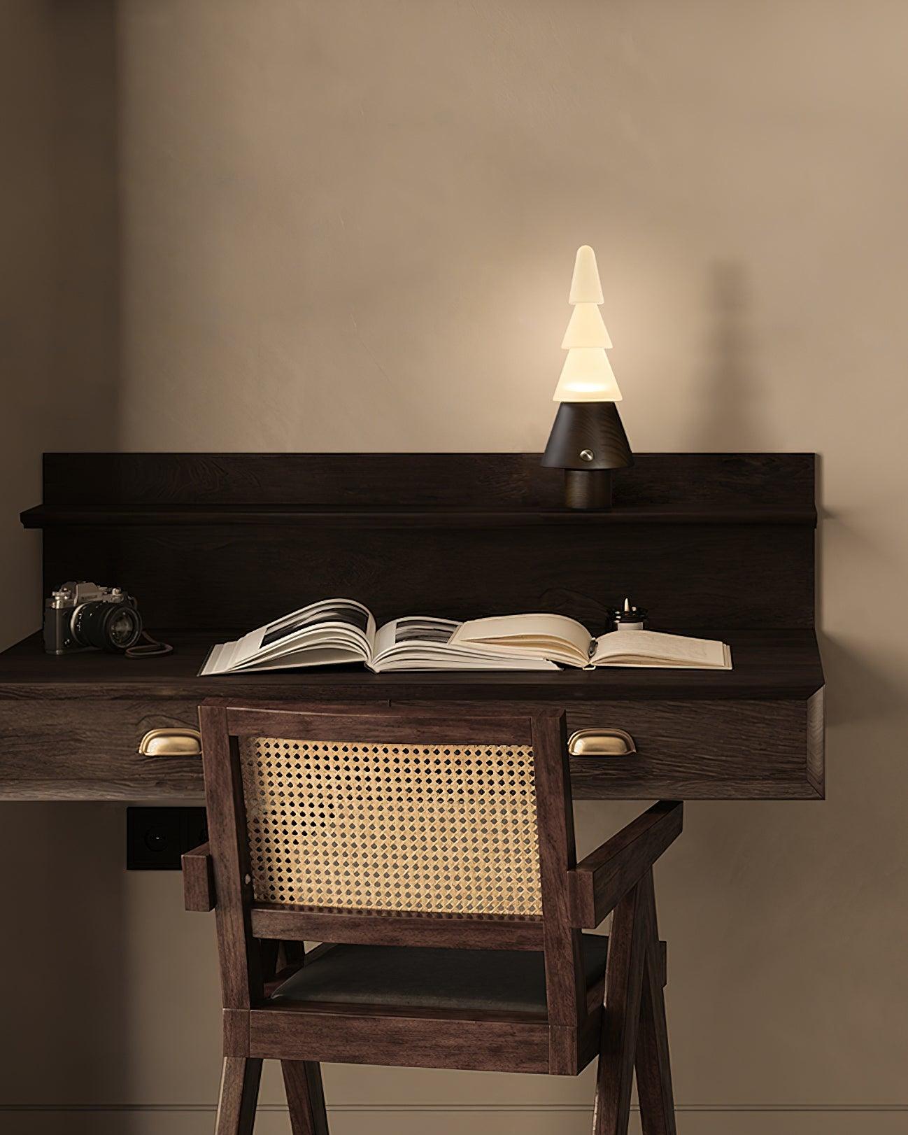 Elveette Modern Wood Table Lamp
