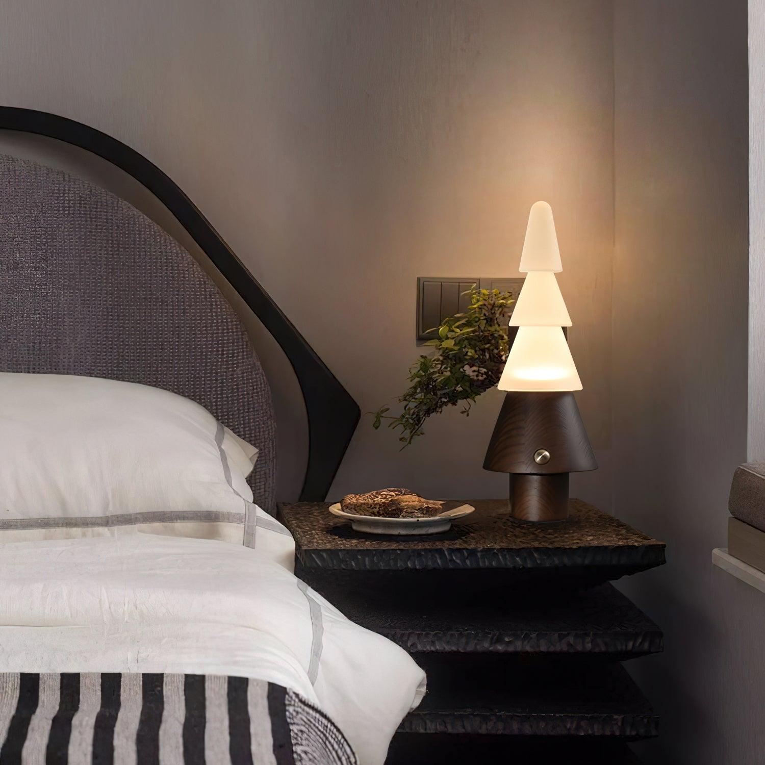 Elveette Modern Wood Table Lamp