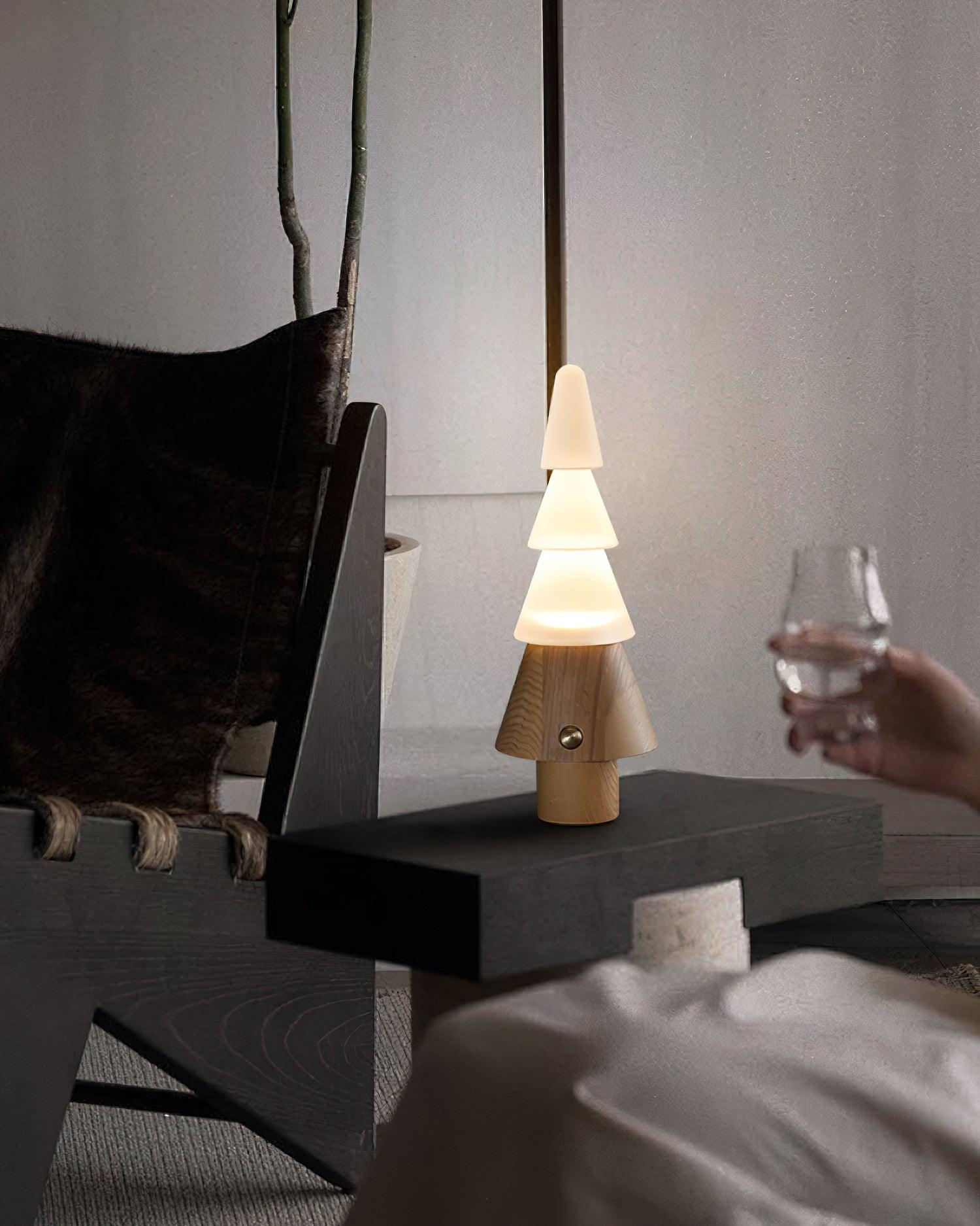 Elveette Modern Wood Table Lamp