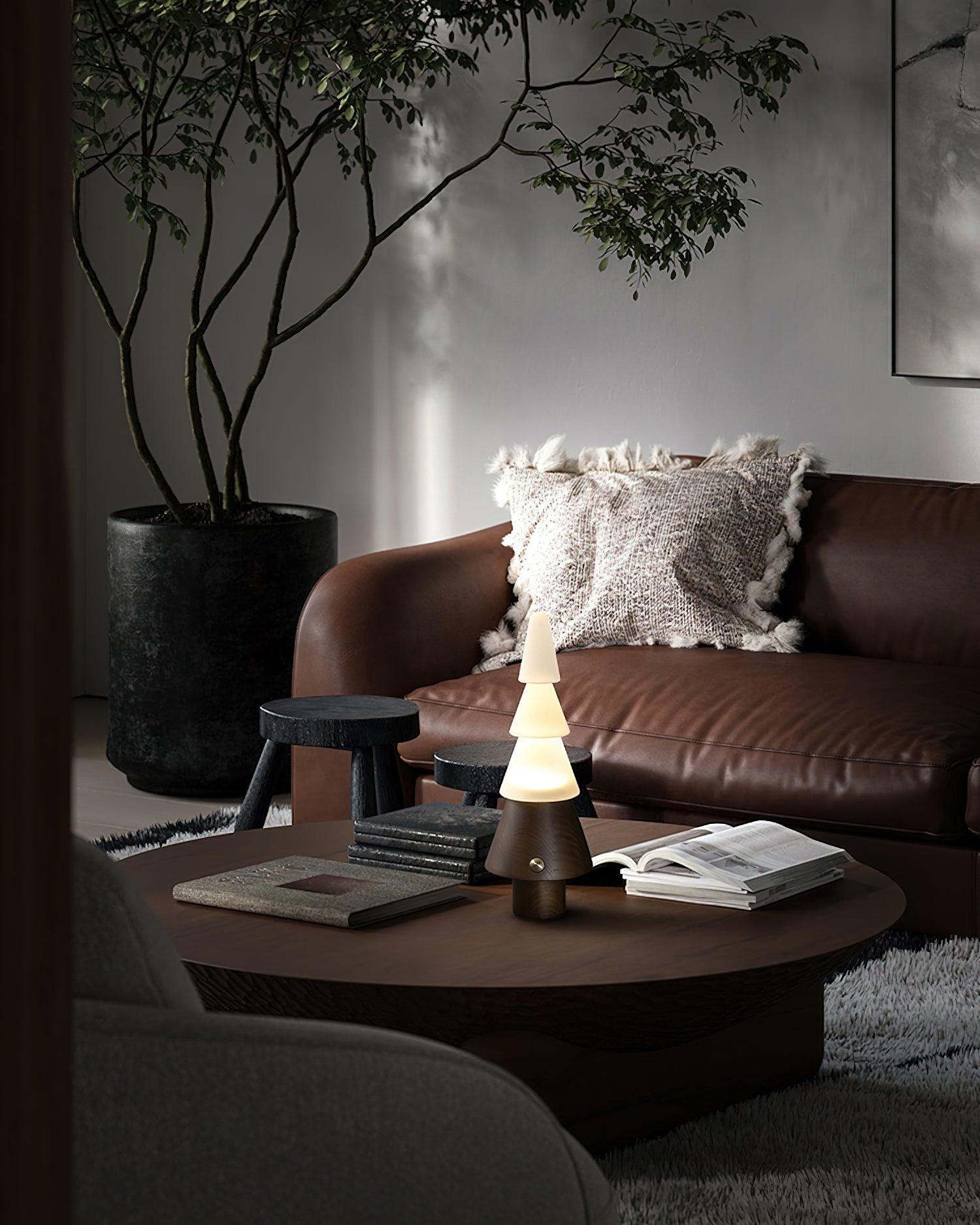 Elveette Modern Wood Table Lamp