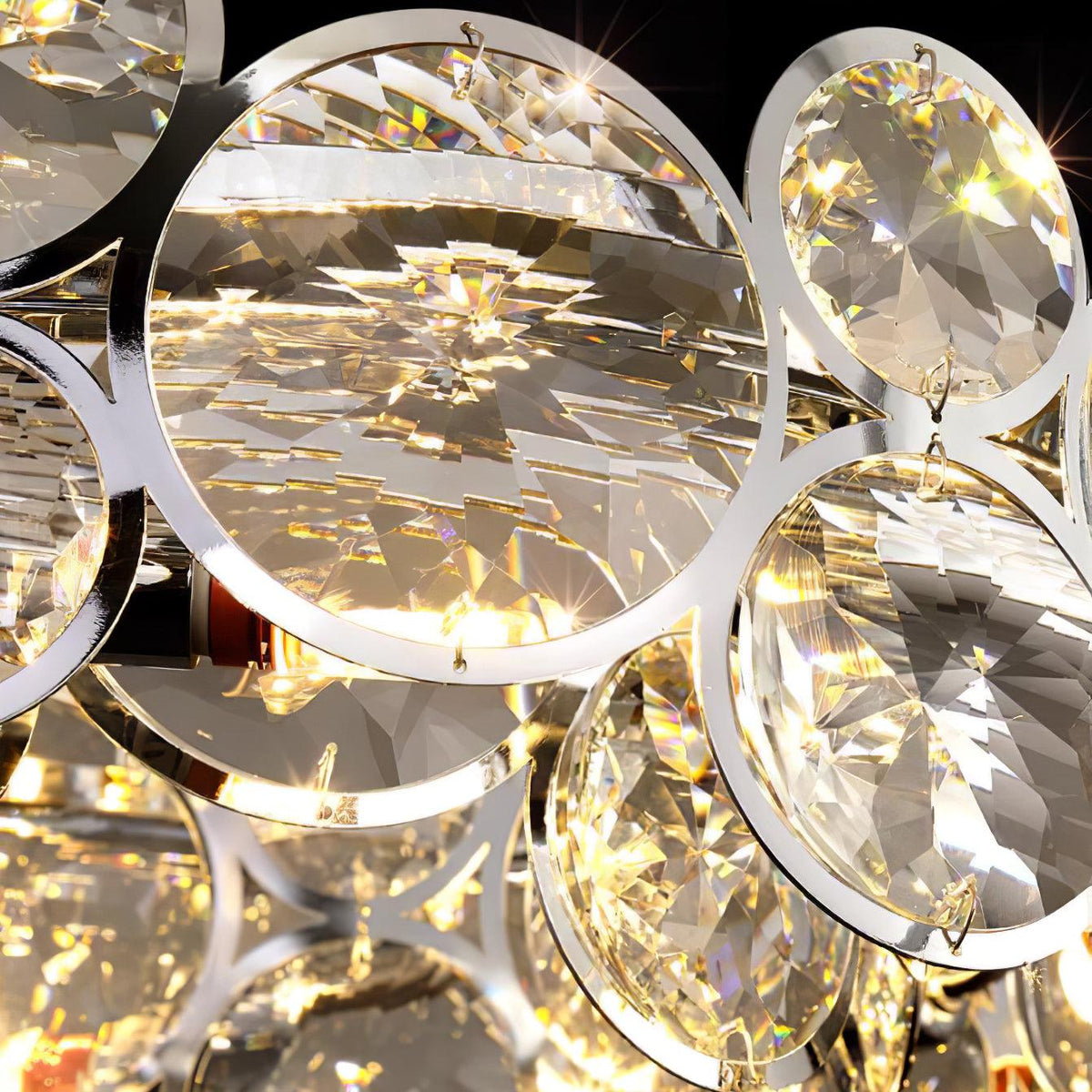 Cuthaiel Postmodern Luxury Round Chrome Crystal Chandelier