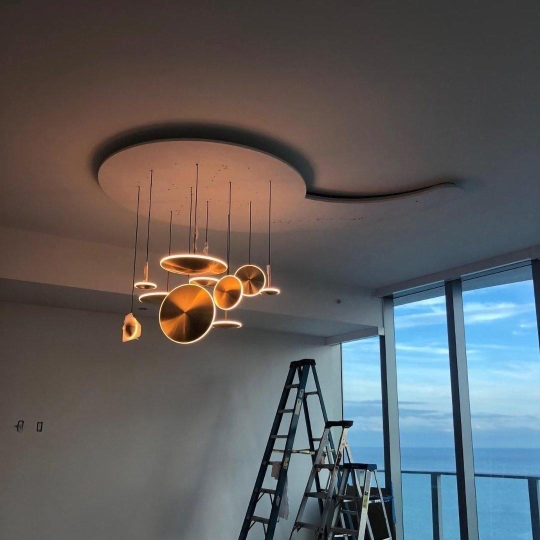 Uvenisra Modern Minimalist Dish Pendant Light - Neutral Decor