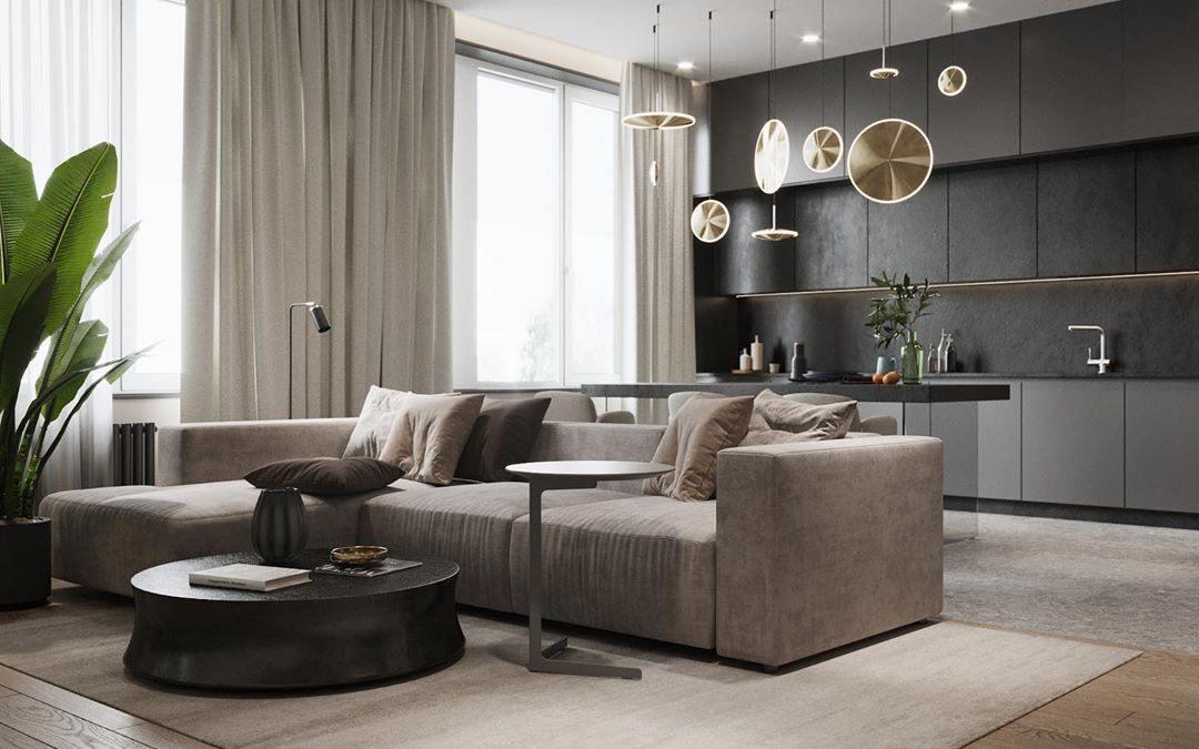 Uvenisra Modern Minimalist Dish Pendant Light - Neutral Decor