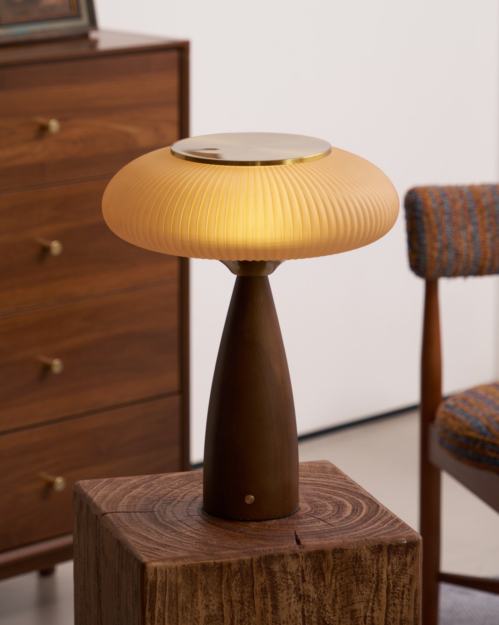 Syleena Wood Scandinavian Table Lamp