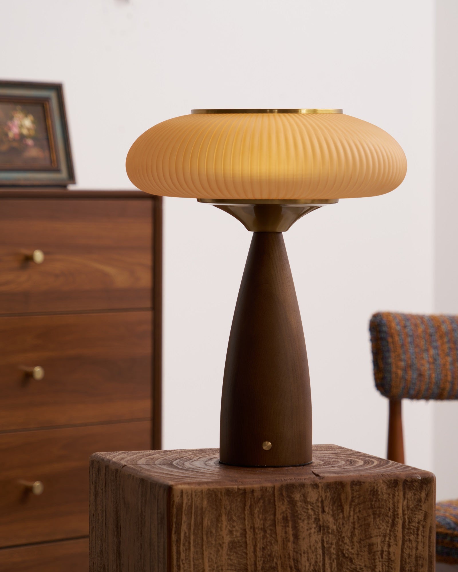 Syleena Wood Scandinavian Table Lamp
