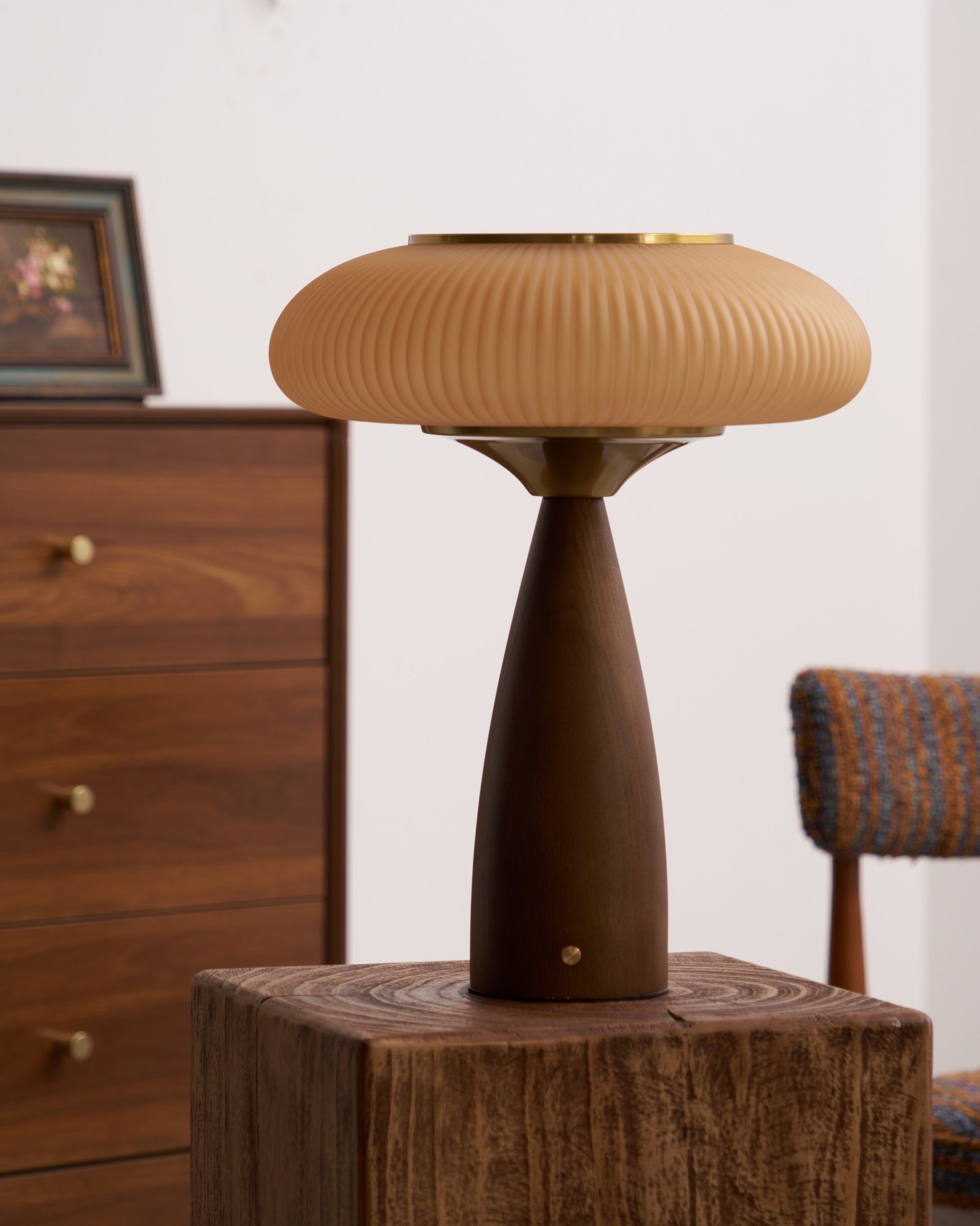 Syleena Wood Scandinavian Table Lamp