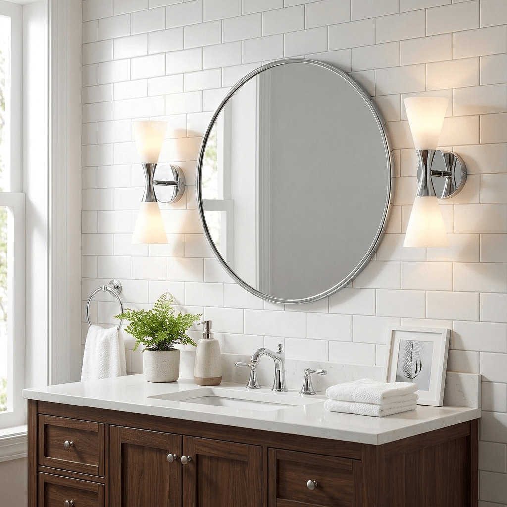 Dureline  Double Cone Wall Sconce