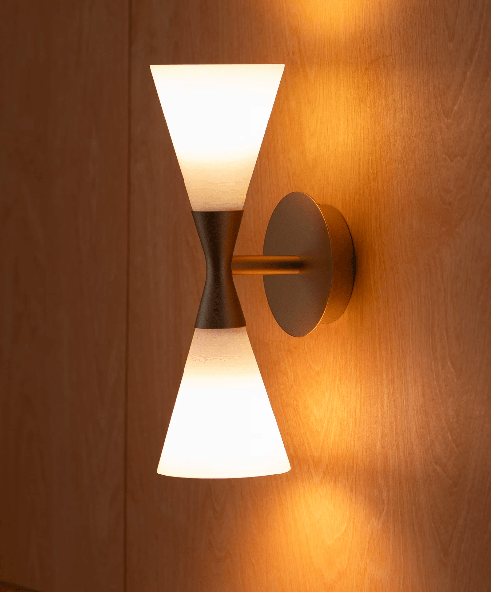 Dureline  Double Cone Wall Sconce
