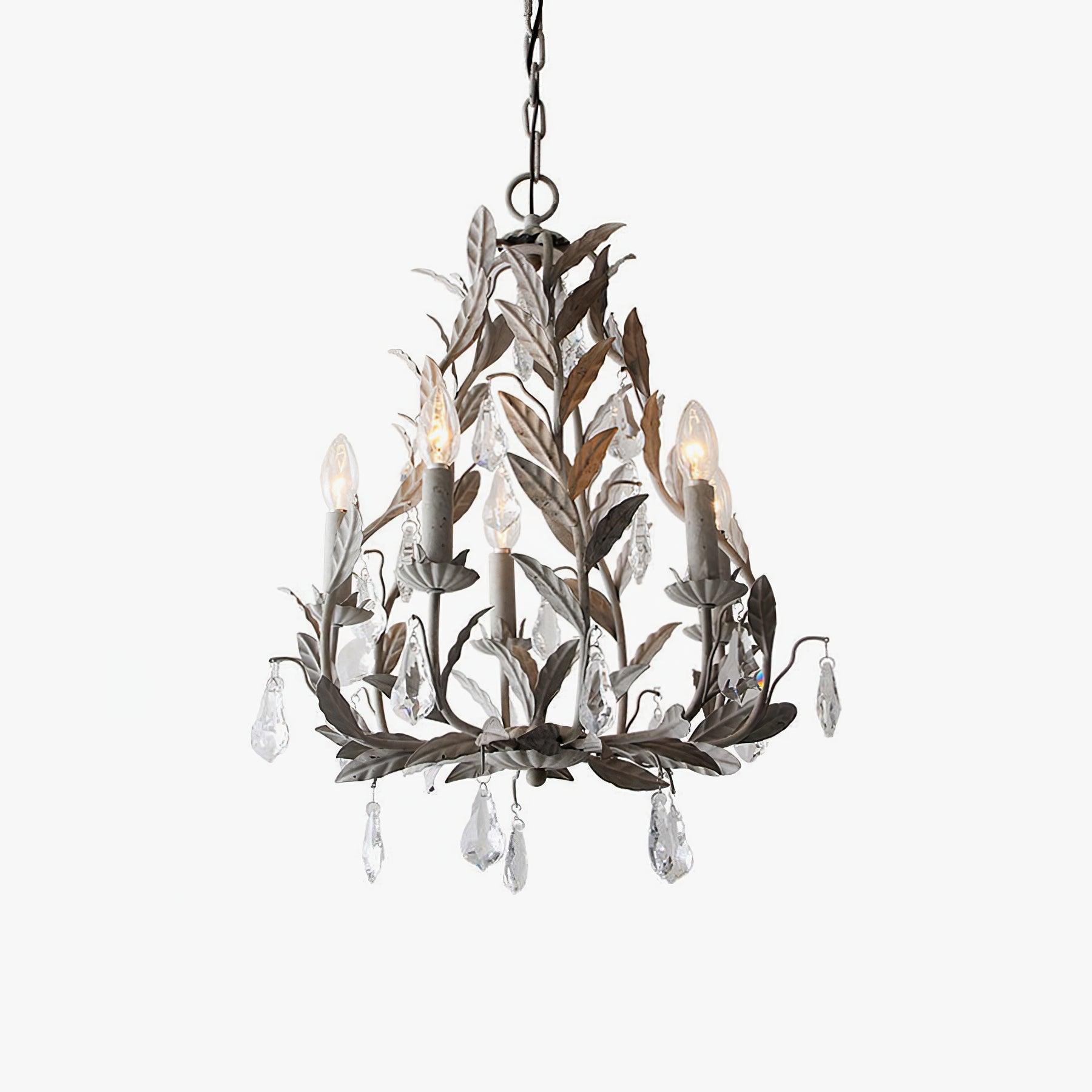 Sylvia Vintage Glass Chandelier