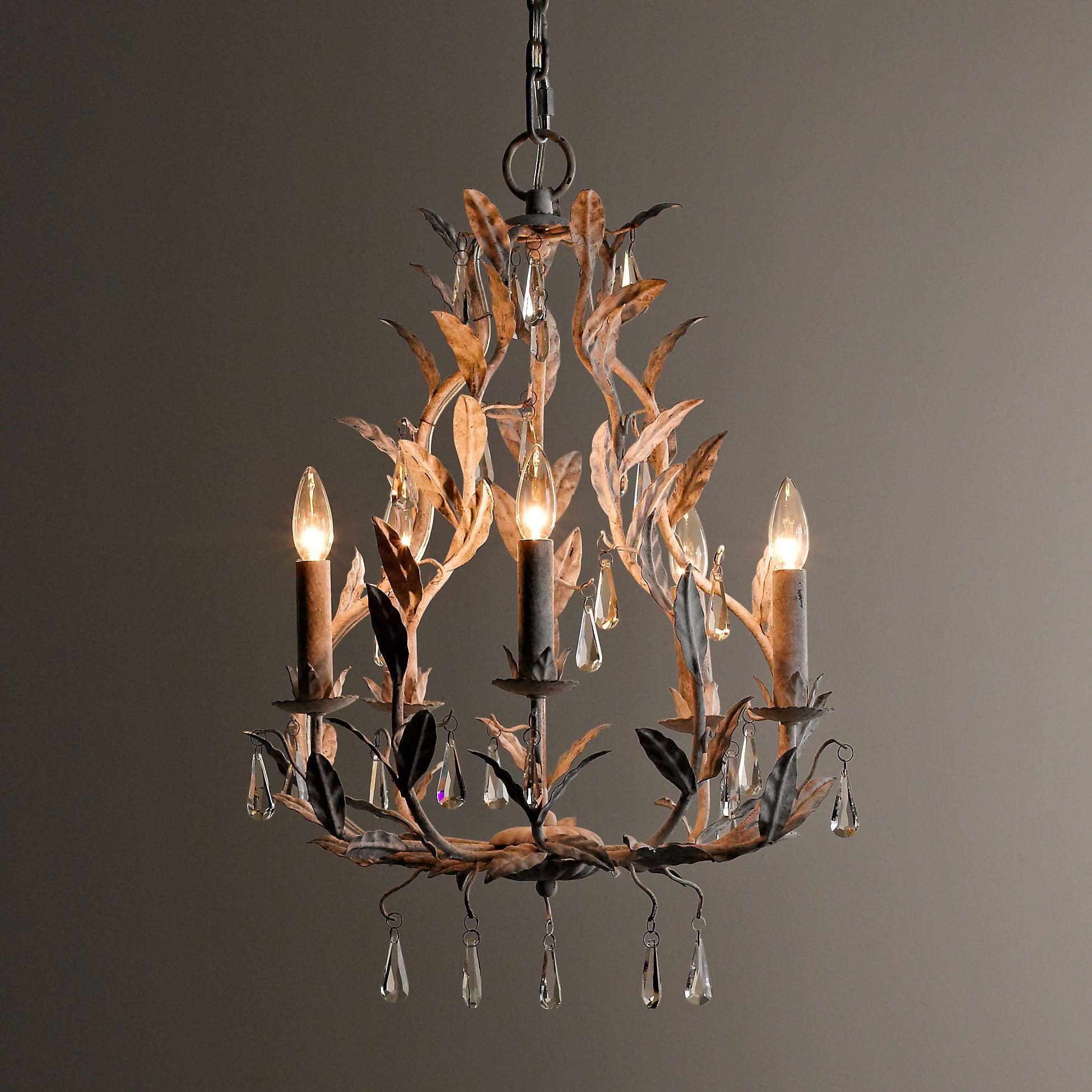 Sylvia Vintage Glass Chandelier