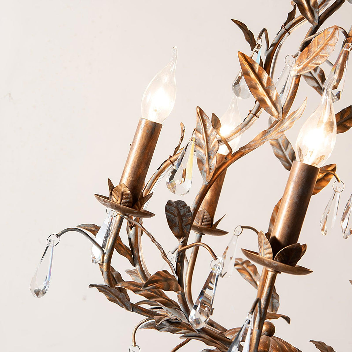 Sylvia Vintage Glass Chandelier