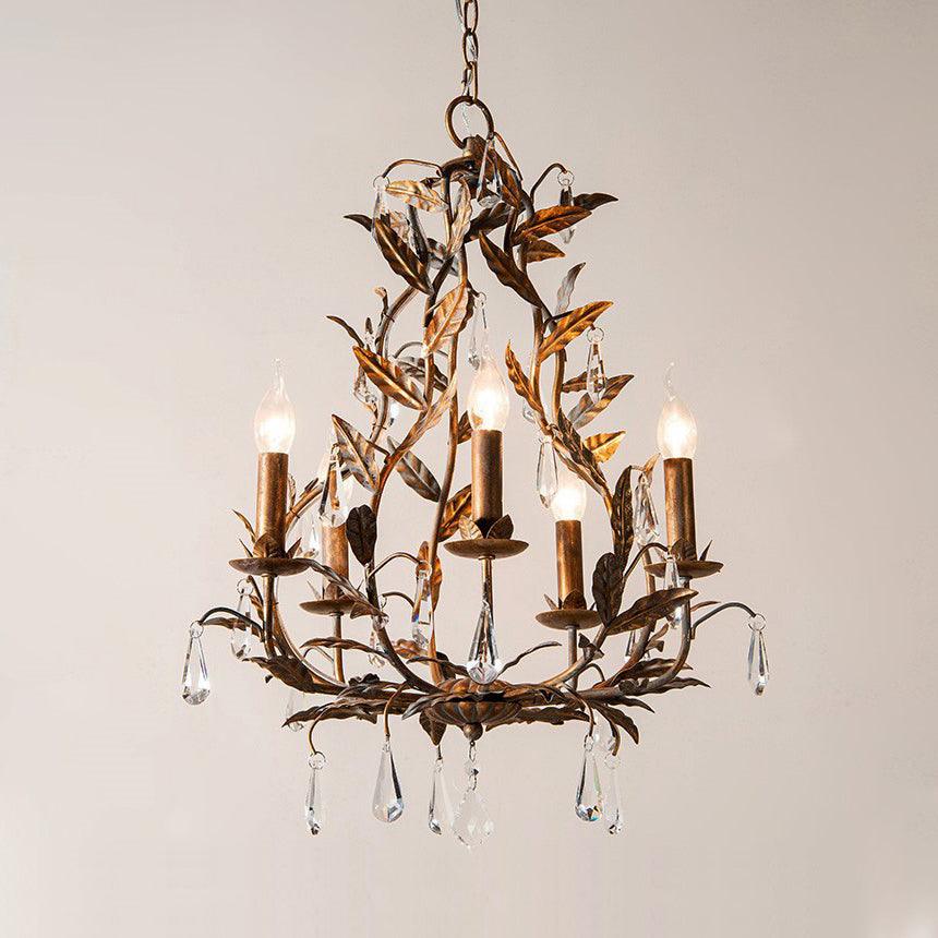 Sylvia Vintage Glass Chandelier