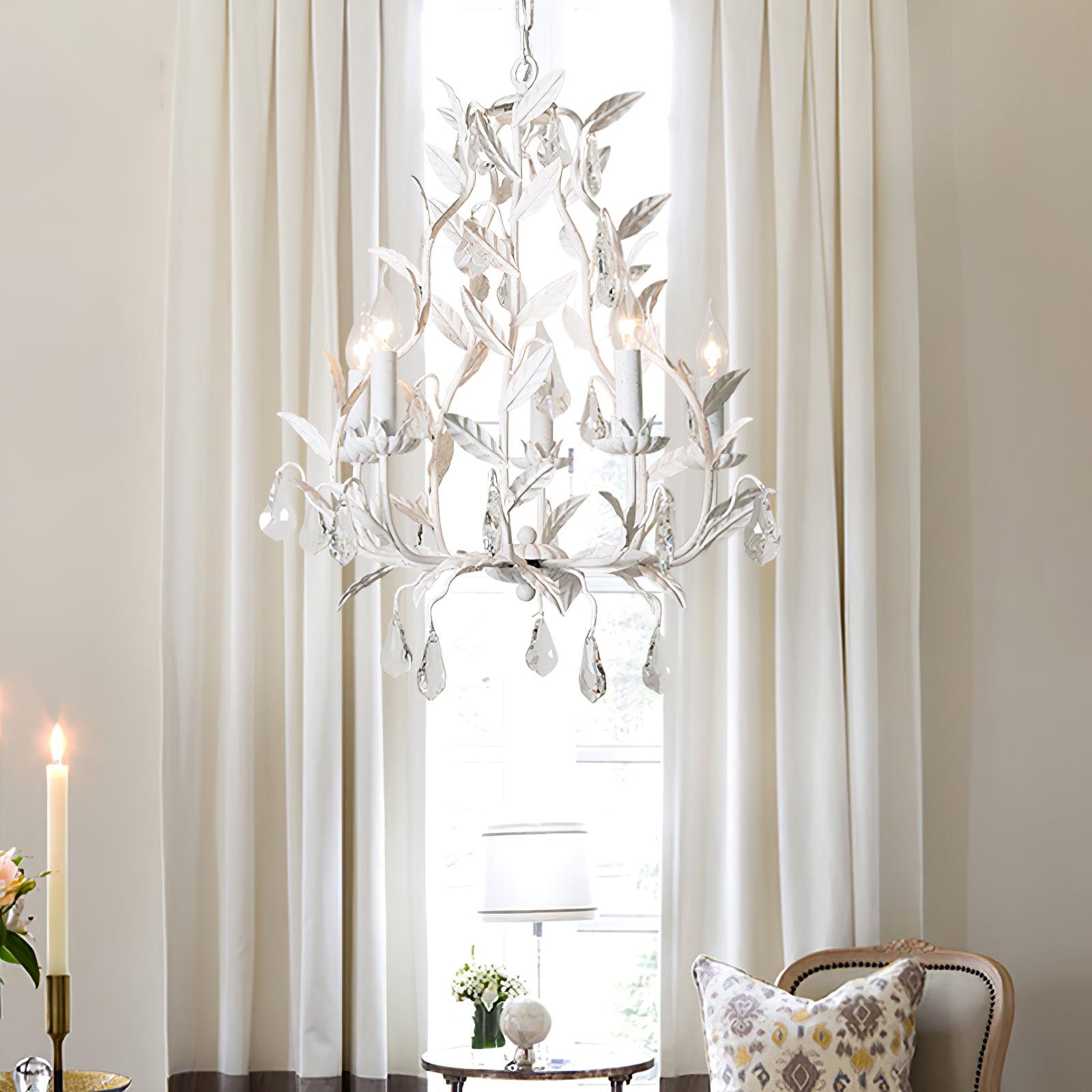 Sylvia Vintage Glass Chandelier