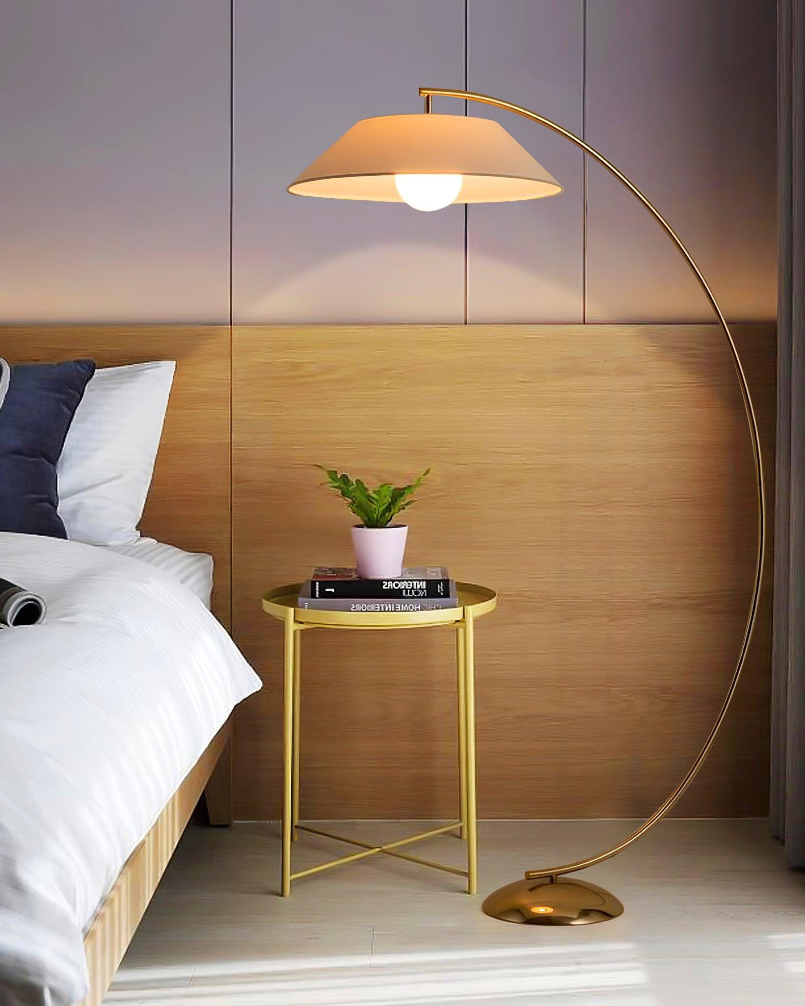 Veradin  Steel Fabric Floor Lamp