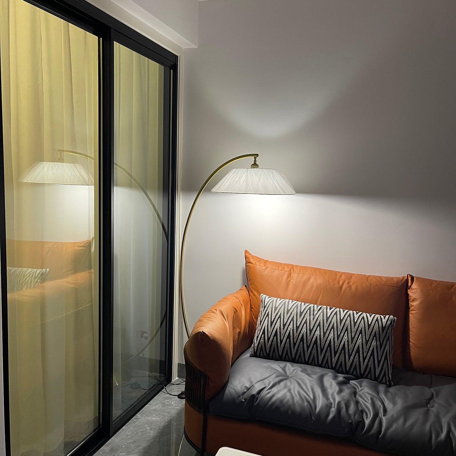 Veradin  Steel Fabric Floor Lamp