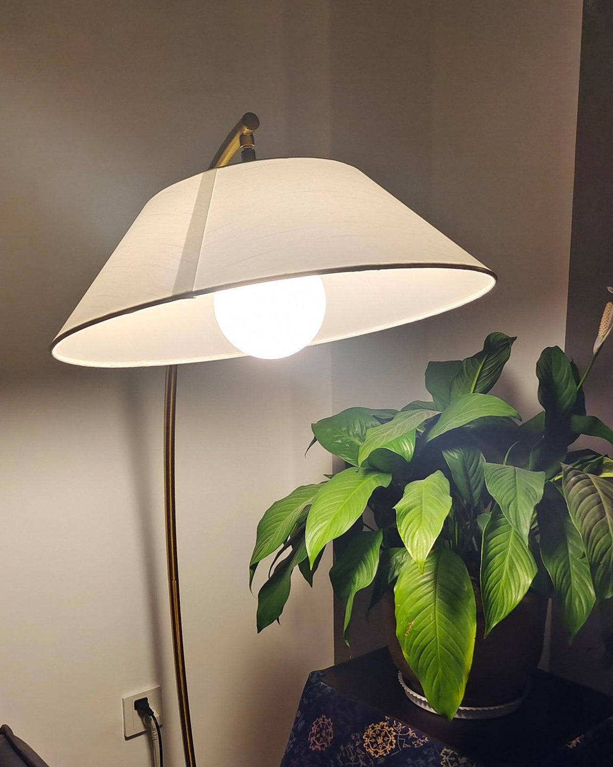 Veradin  Steel Fabric Floor Lamp