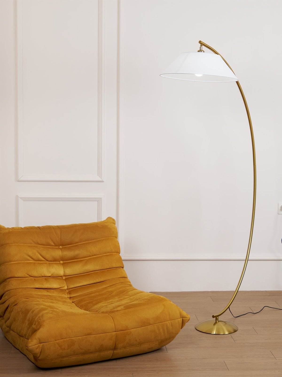 Veradin  Steel Fabric Floor Lamp
