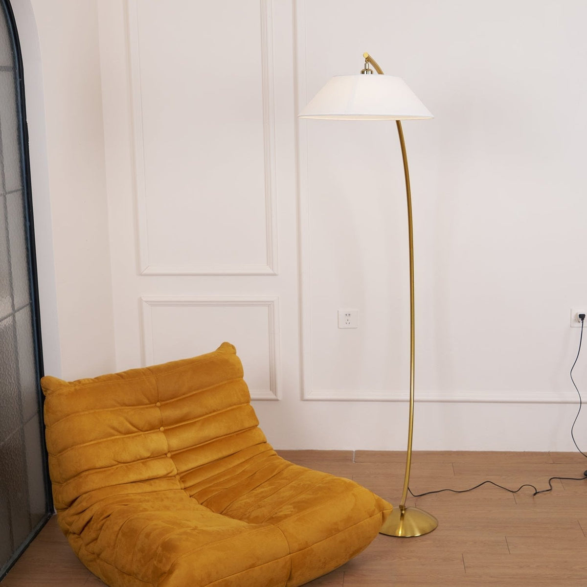 Veradin  Steel Fabric Floor Lamp