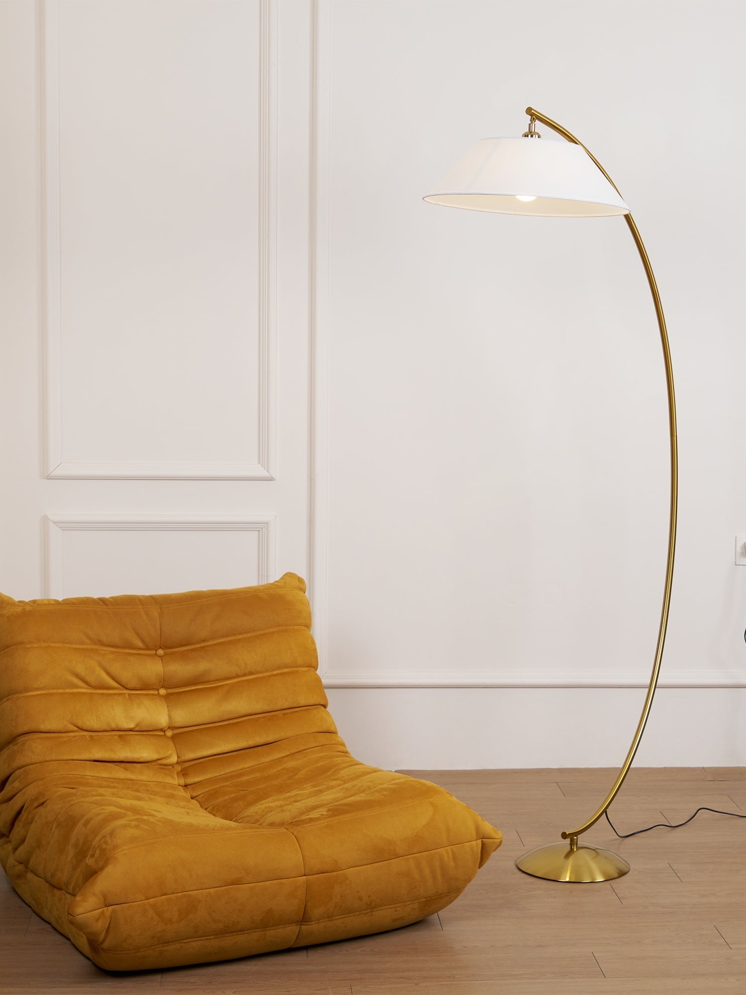 Veradin  Steel Fabric Floor Lamp