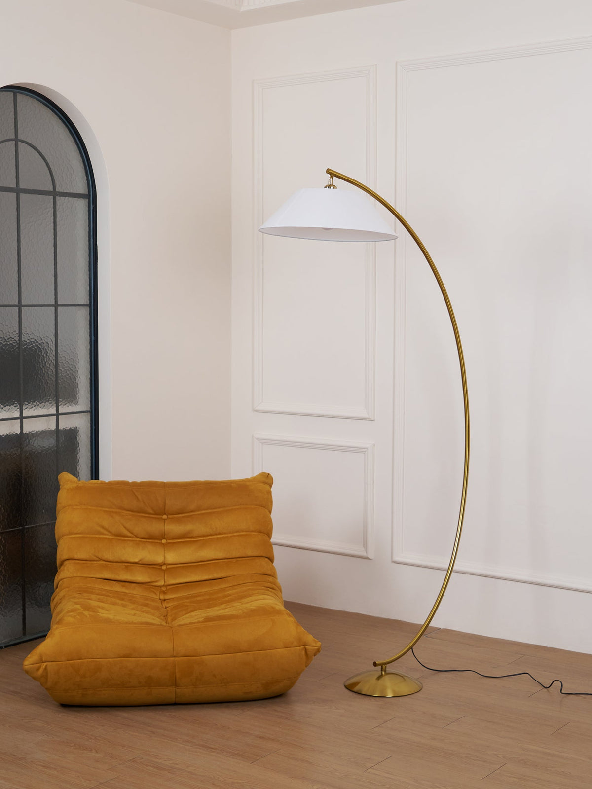Veradin  Steel Fabric Floor Lamp