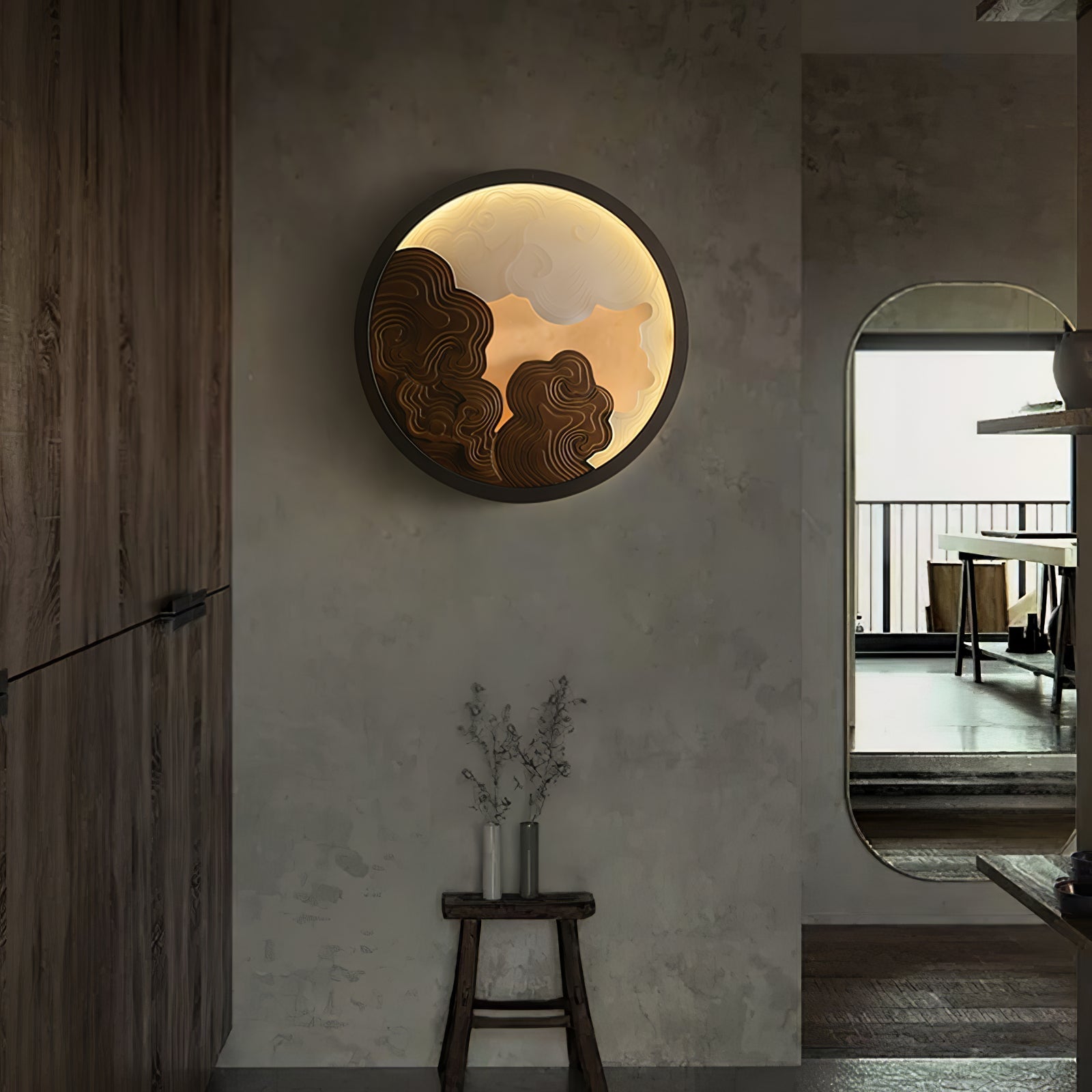 Grayson Modern Wood Wall Lamp