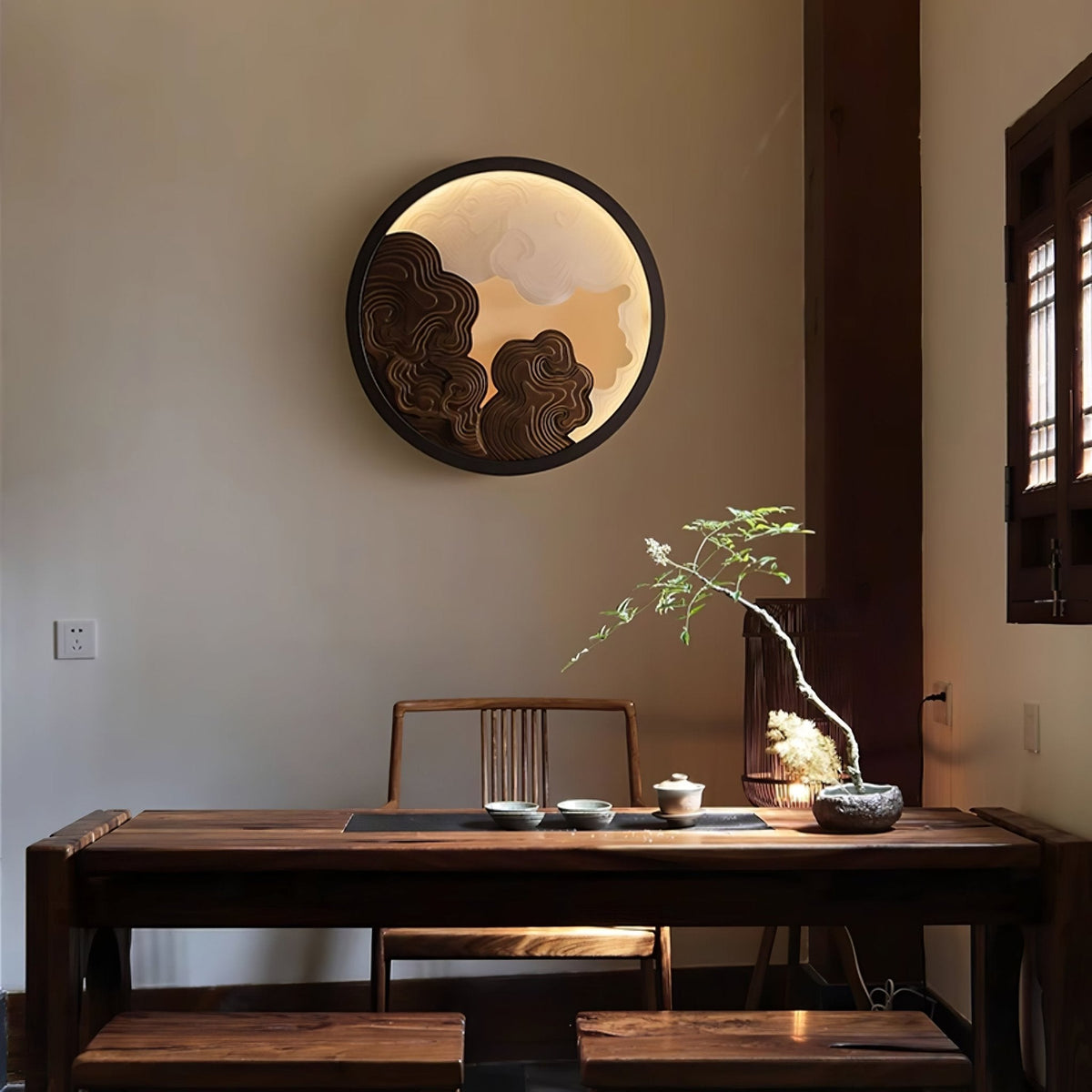 Grayson Modern Wood Wall Lamp