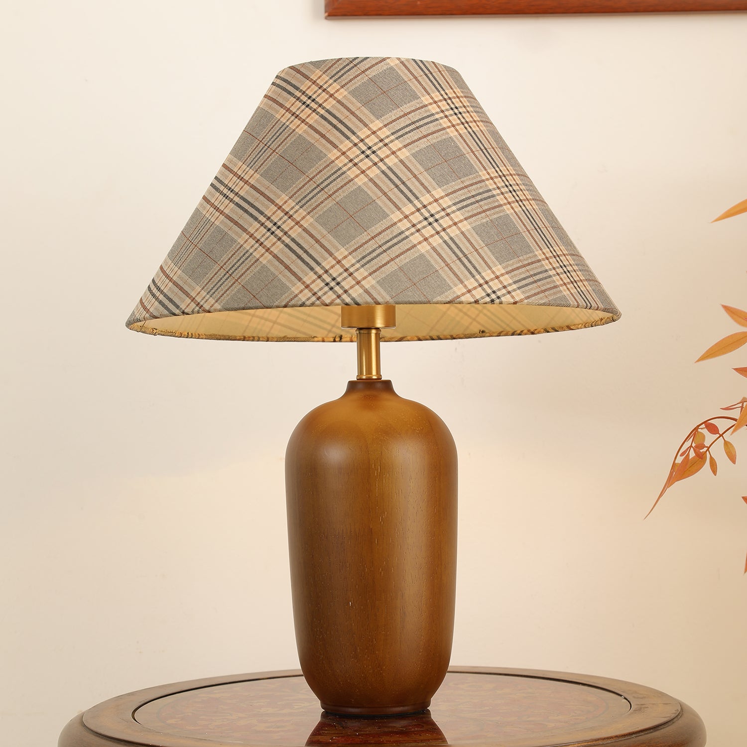 Sienna Wood & Fabric Classic Table Lamp
