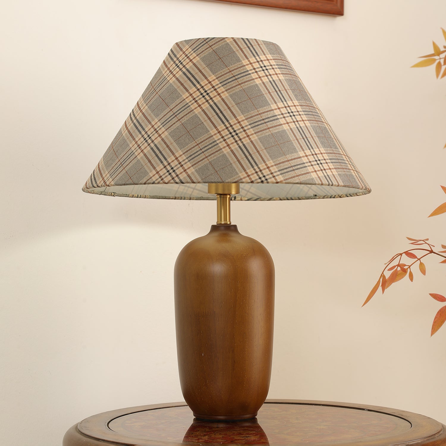 Sienna Wood & Fabric Classic Table Lamp