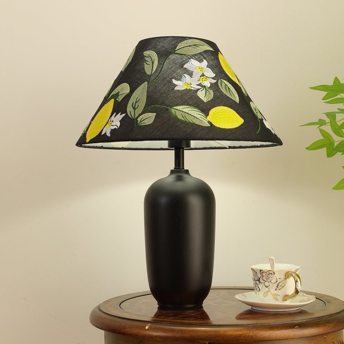 Sienna Wood & Fabric Classic Table Lamp