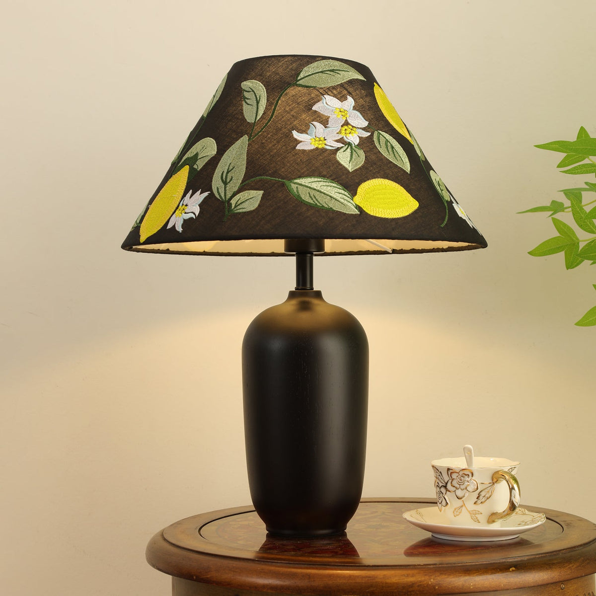 Sienna Wood & Fabric Classic Table Lamp