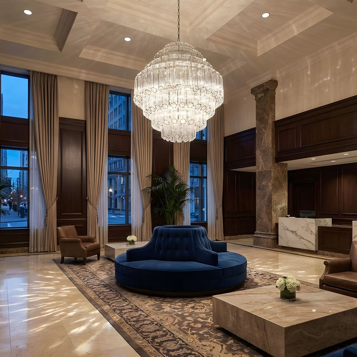 Pinewell Clear Grande Palermo Chandelier