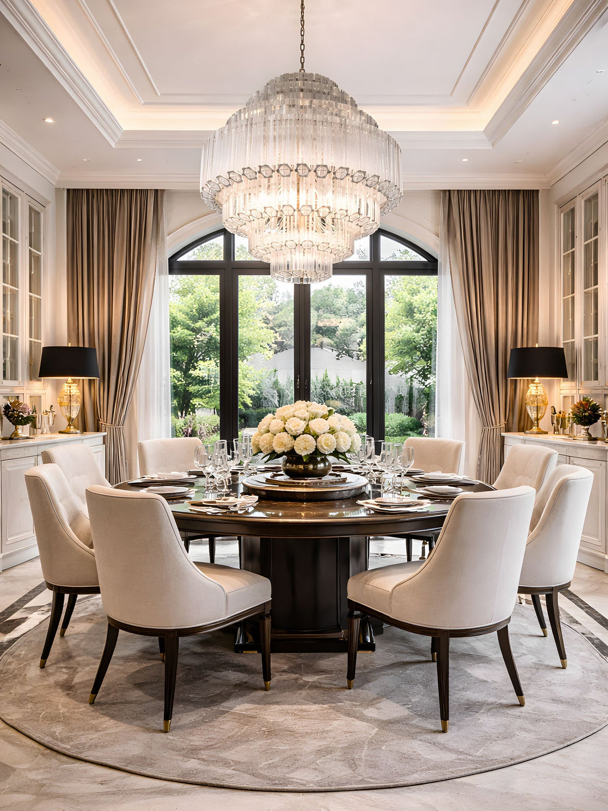 Pinewell Clear Grande Palermo Chandelier