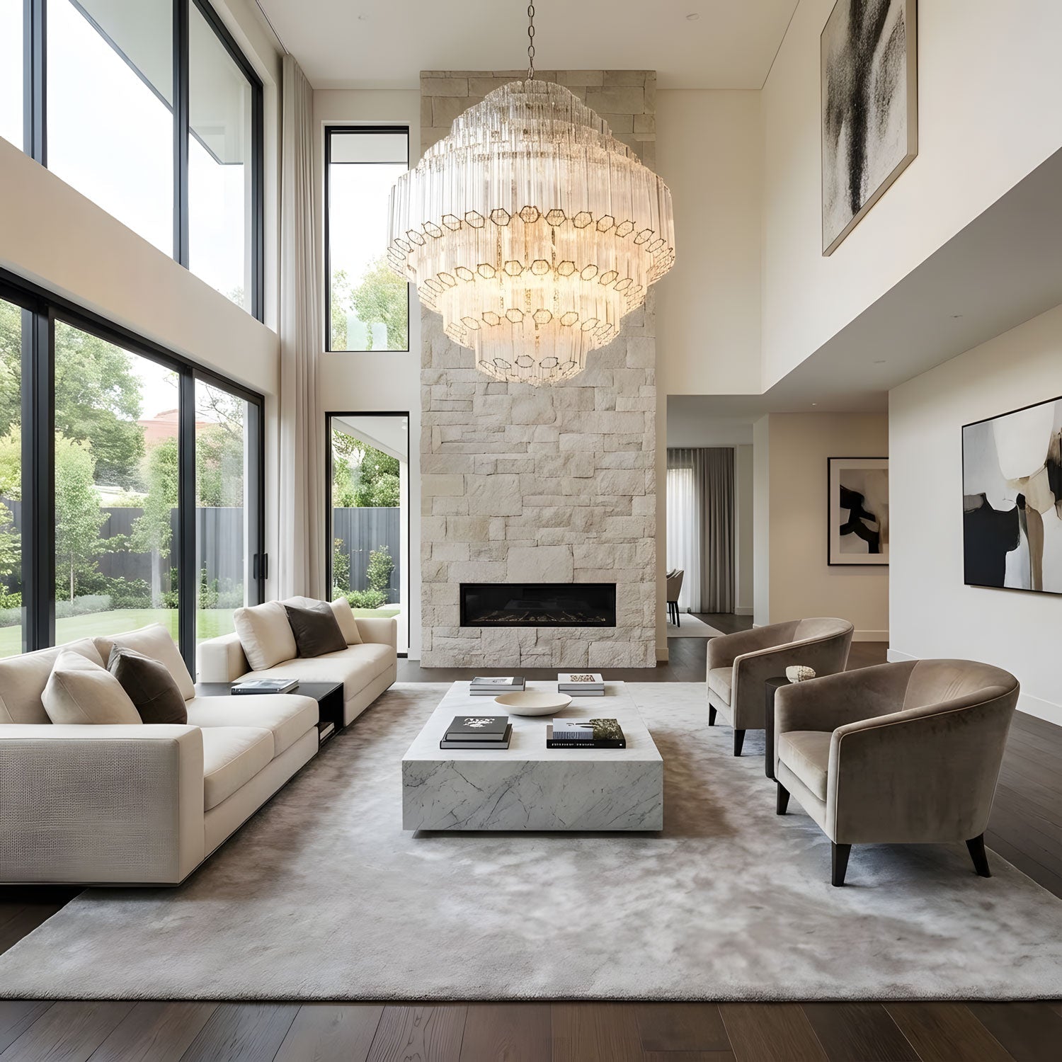 Pinewell Clear Grande Palermo Chandelier