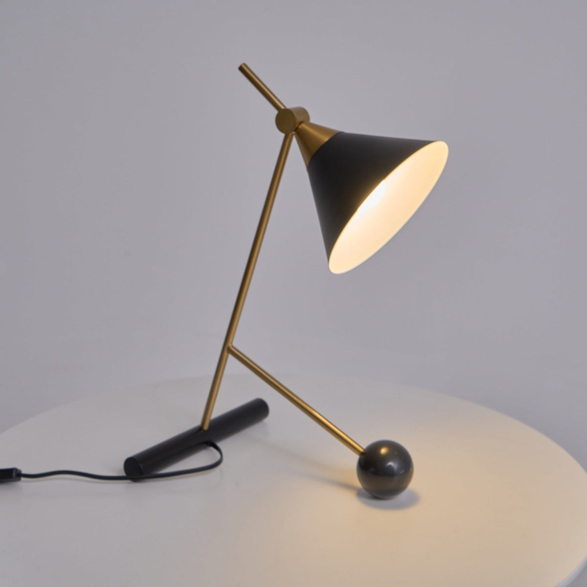 Avelo Marble Geometric Table Lamp