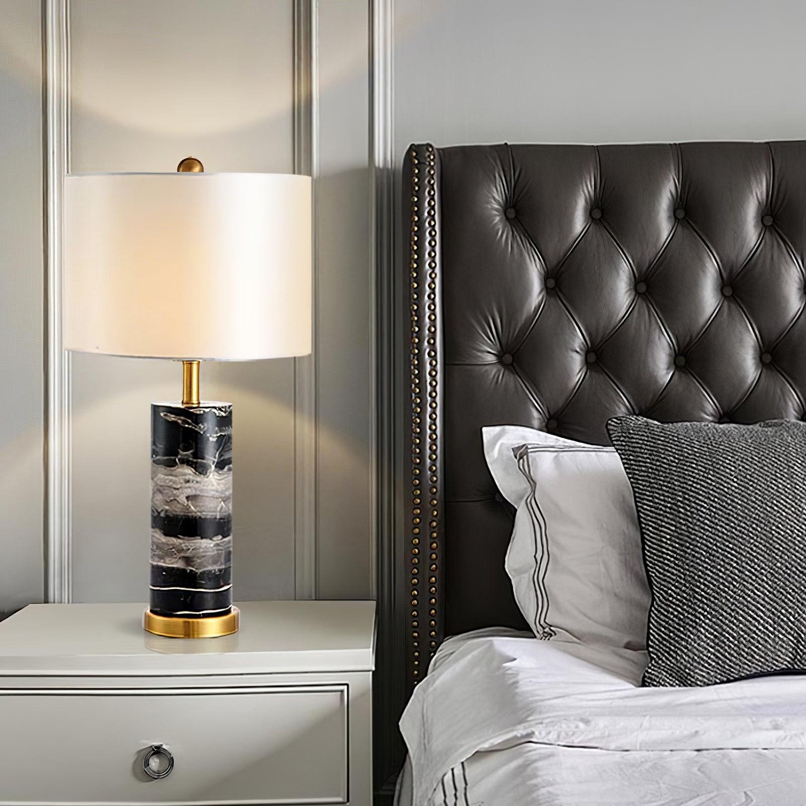 Katherine Modern Marble Table Lamp - Neutral Decor