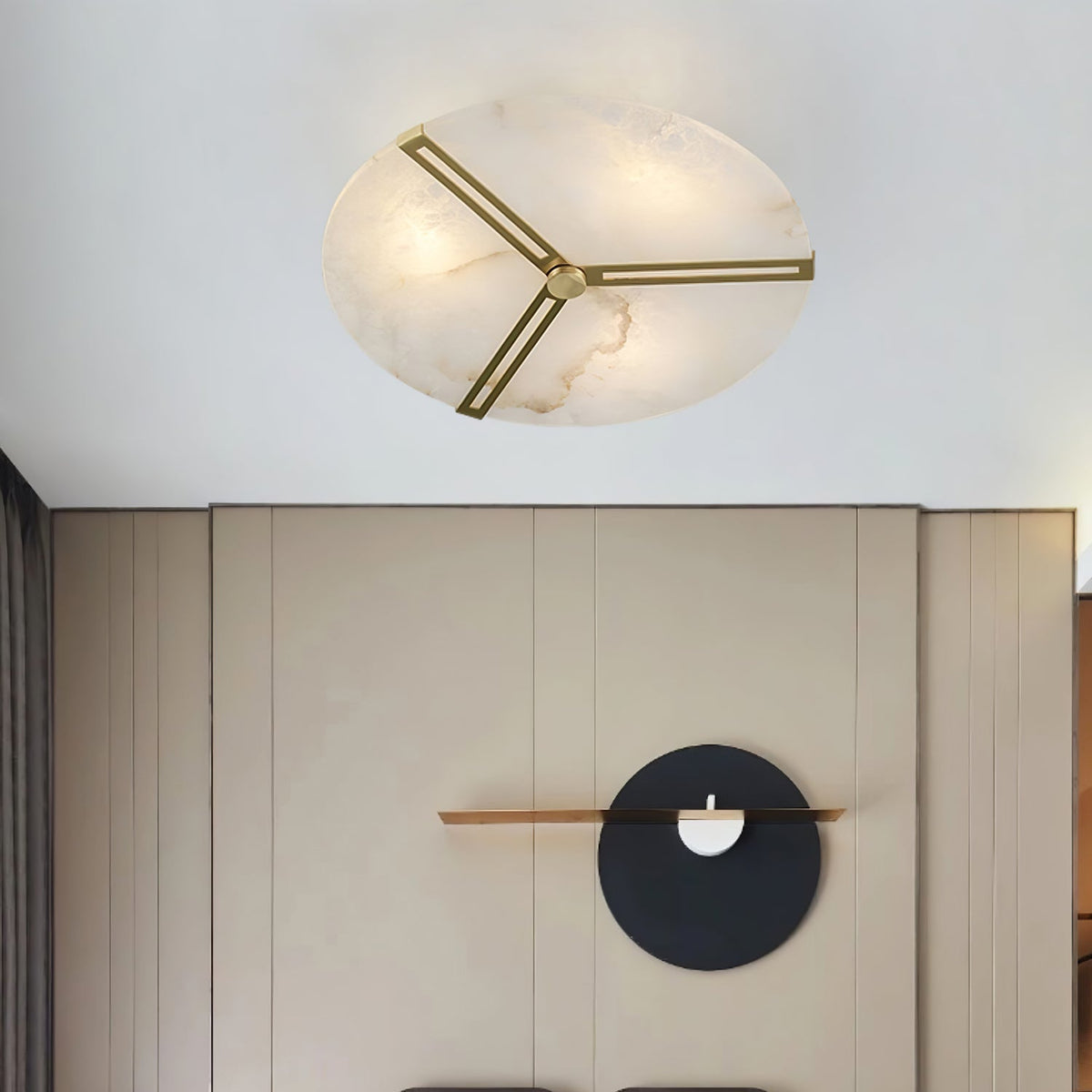 Avenielle Alabaster Flush Mount Ceiling Light