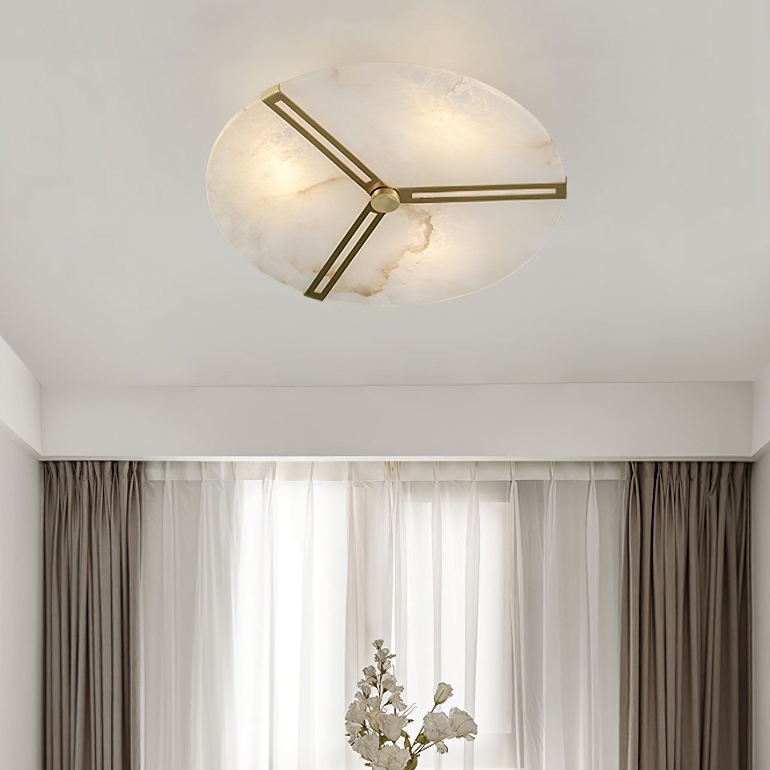 Avenielle Alabaster Flush Mount Ceiling Light