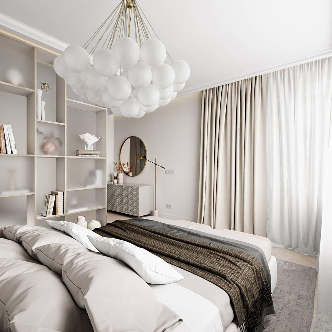 Eiririra Chandelier Bubble Frosted Glass