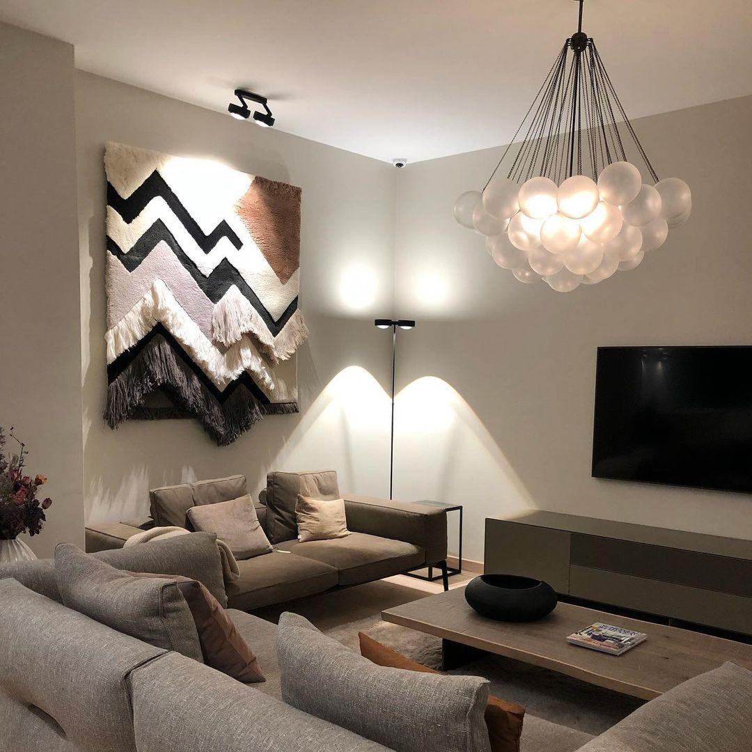 Eiririra Chandelier Bubble Frosted Glass