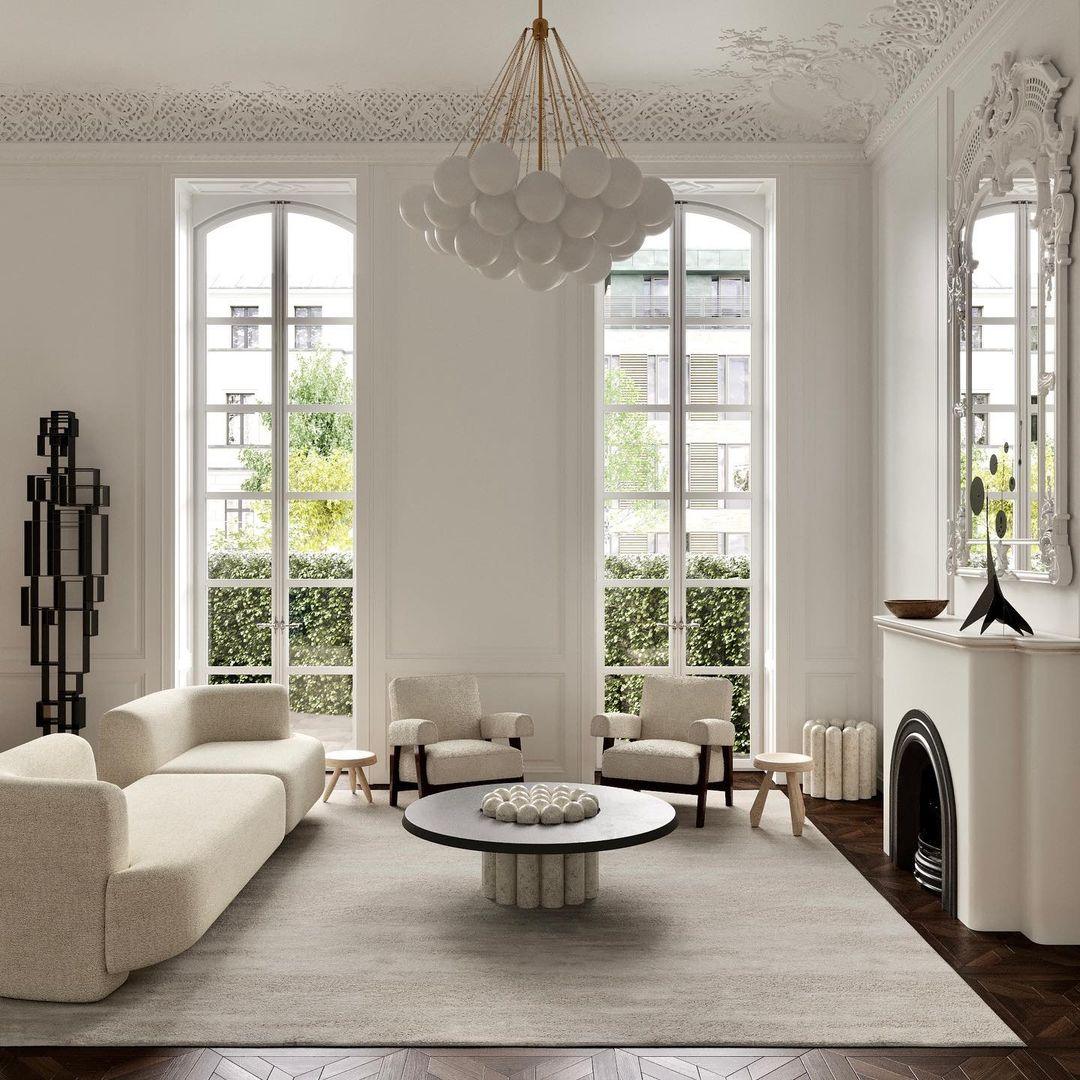 Eiririra Chandelier Bubble Frosted Glass
