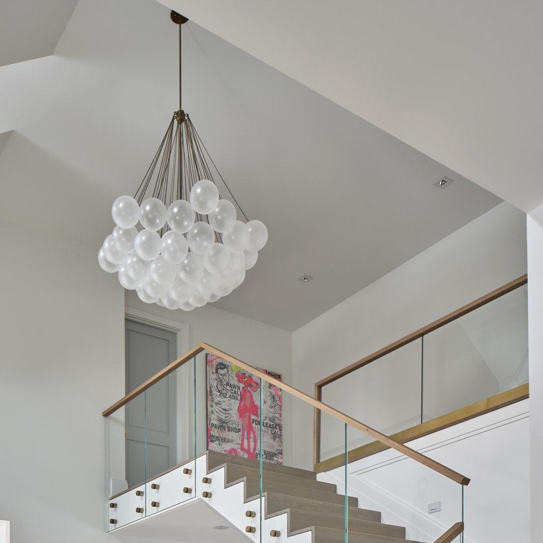 Eiririra Chandelier Bubble Frosted Glass