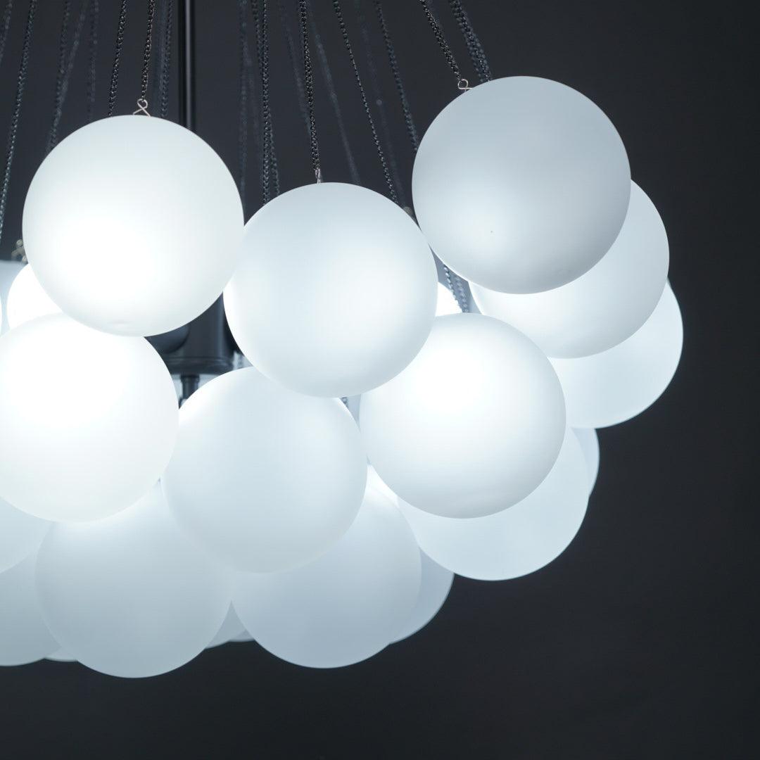 Eiririra Chandelier Bubble Frosted Glass