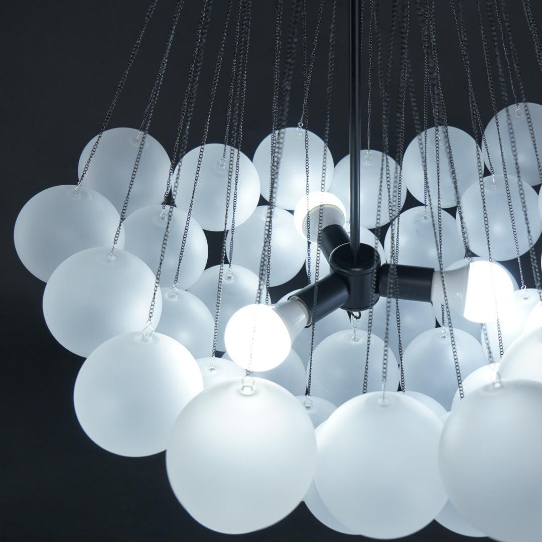 Eiririra Chandelier Bubble Frosted Glass