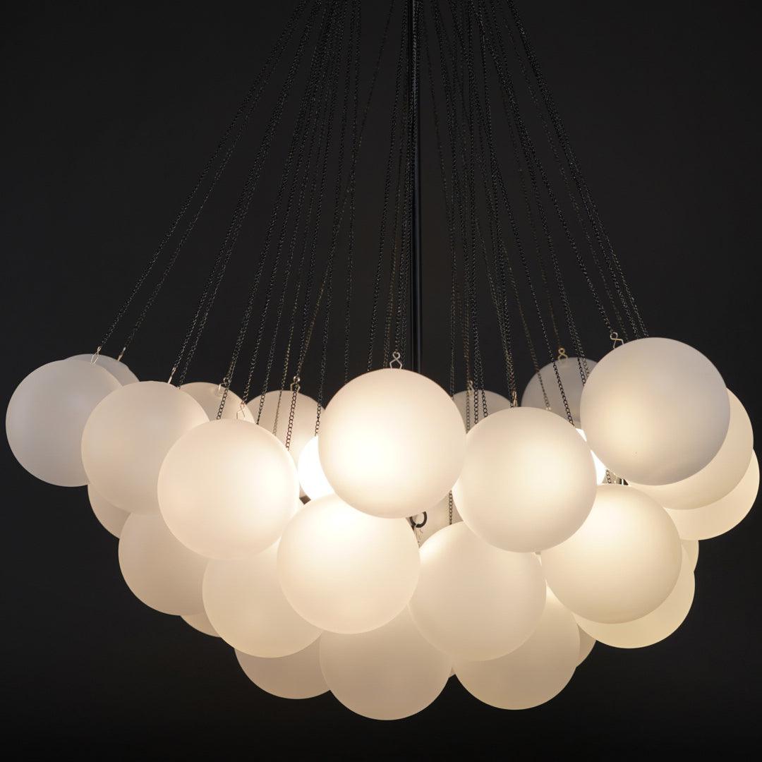 Eiririra Chandelier Bubble Frosted Glass