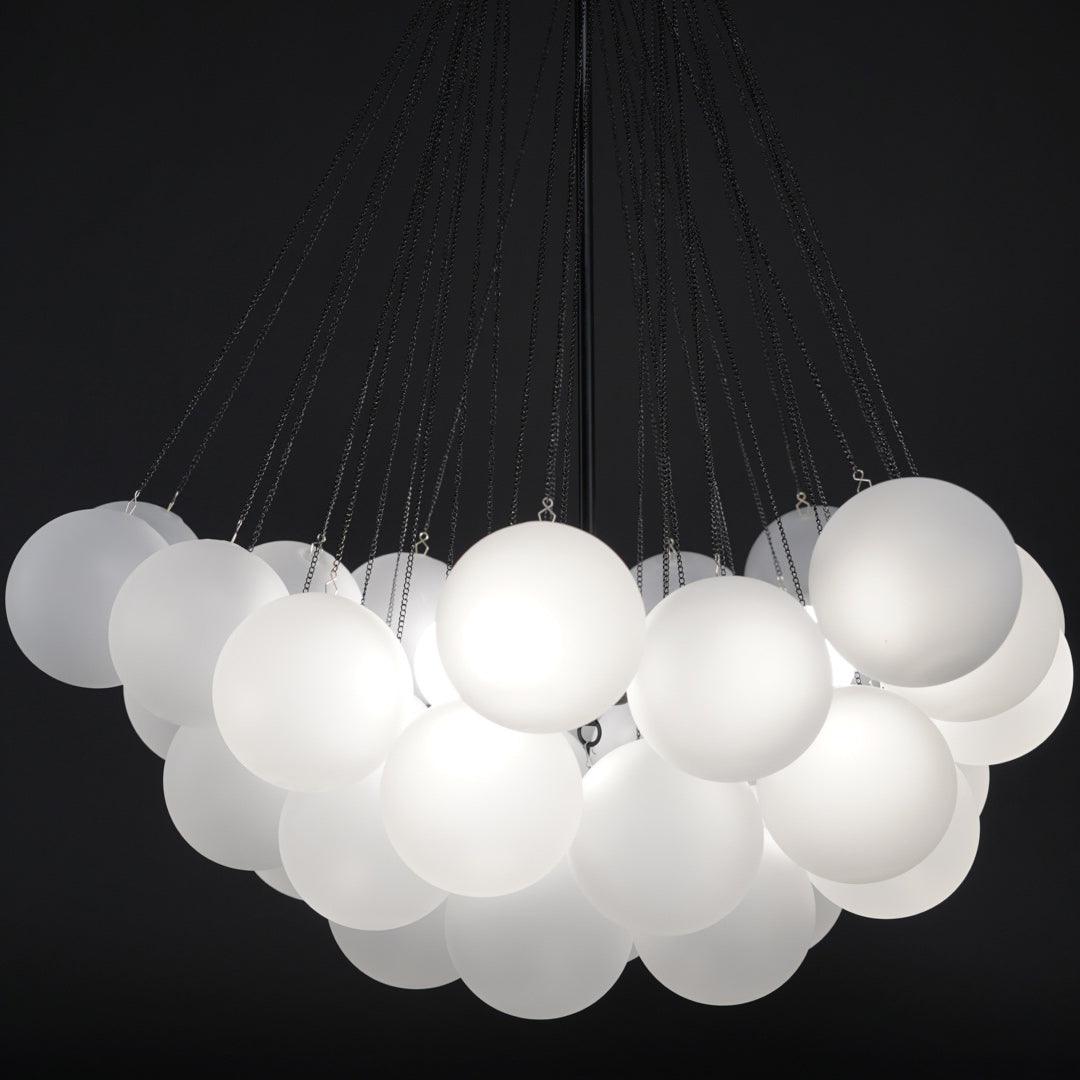 Eiririra Chandelier Bubble Frosted Glass