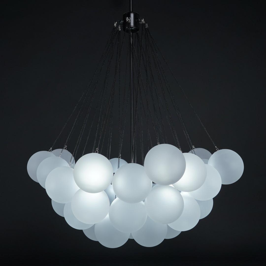 Eiririra Chandelier Bubble Frosted Glass
