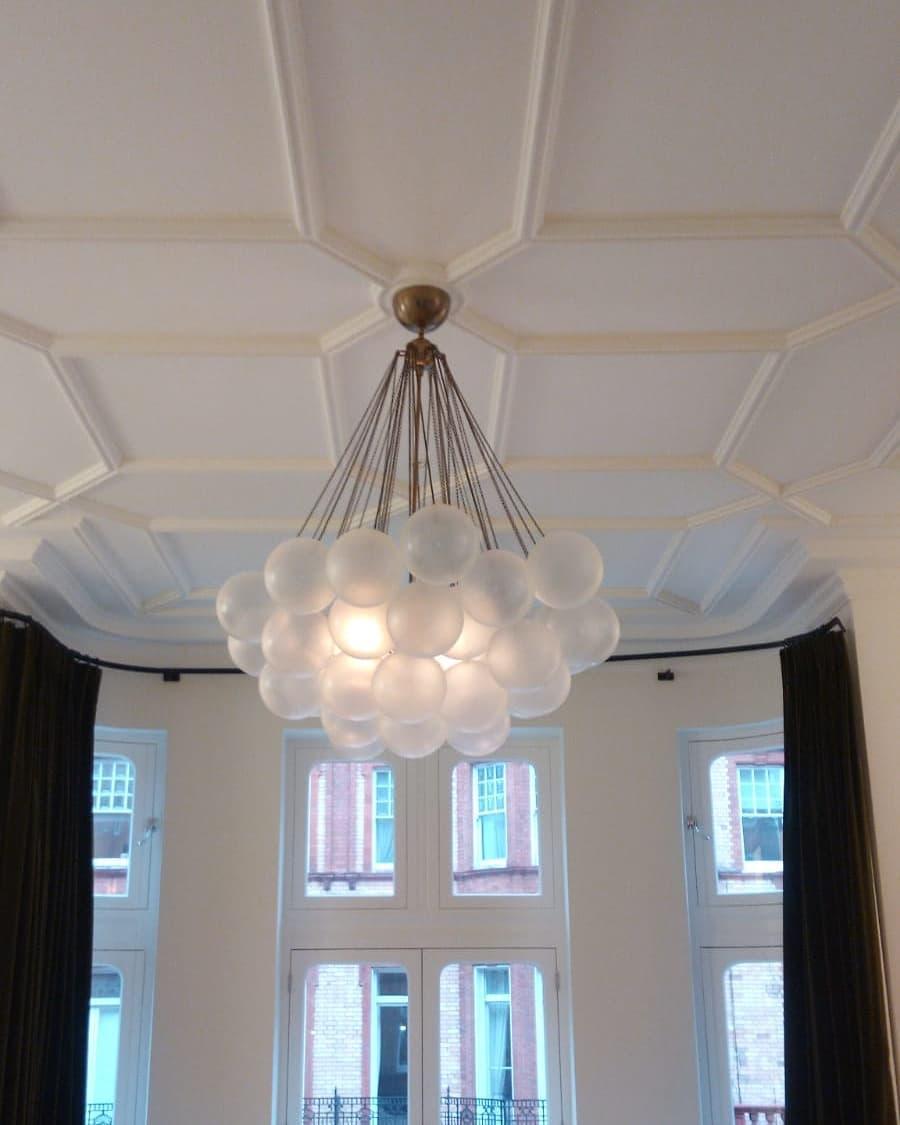Eiririra Chandelier Bubble Frosted Glass