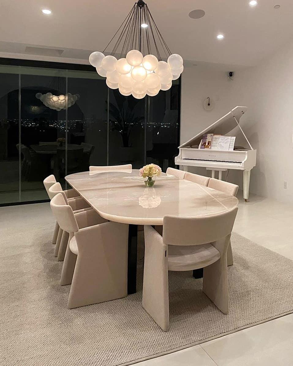 Eiririra Chandelier Bubble Frosted Glass