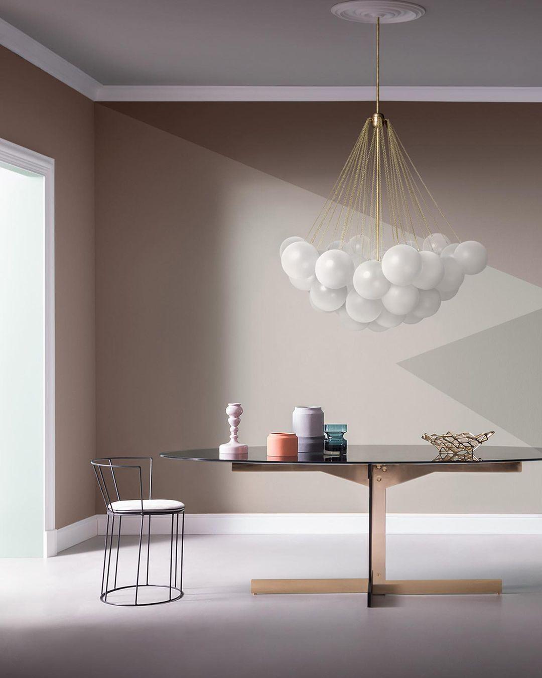 Eiririra Chandelier Bubble Frosted Glass