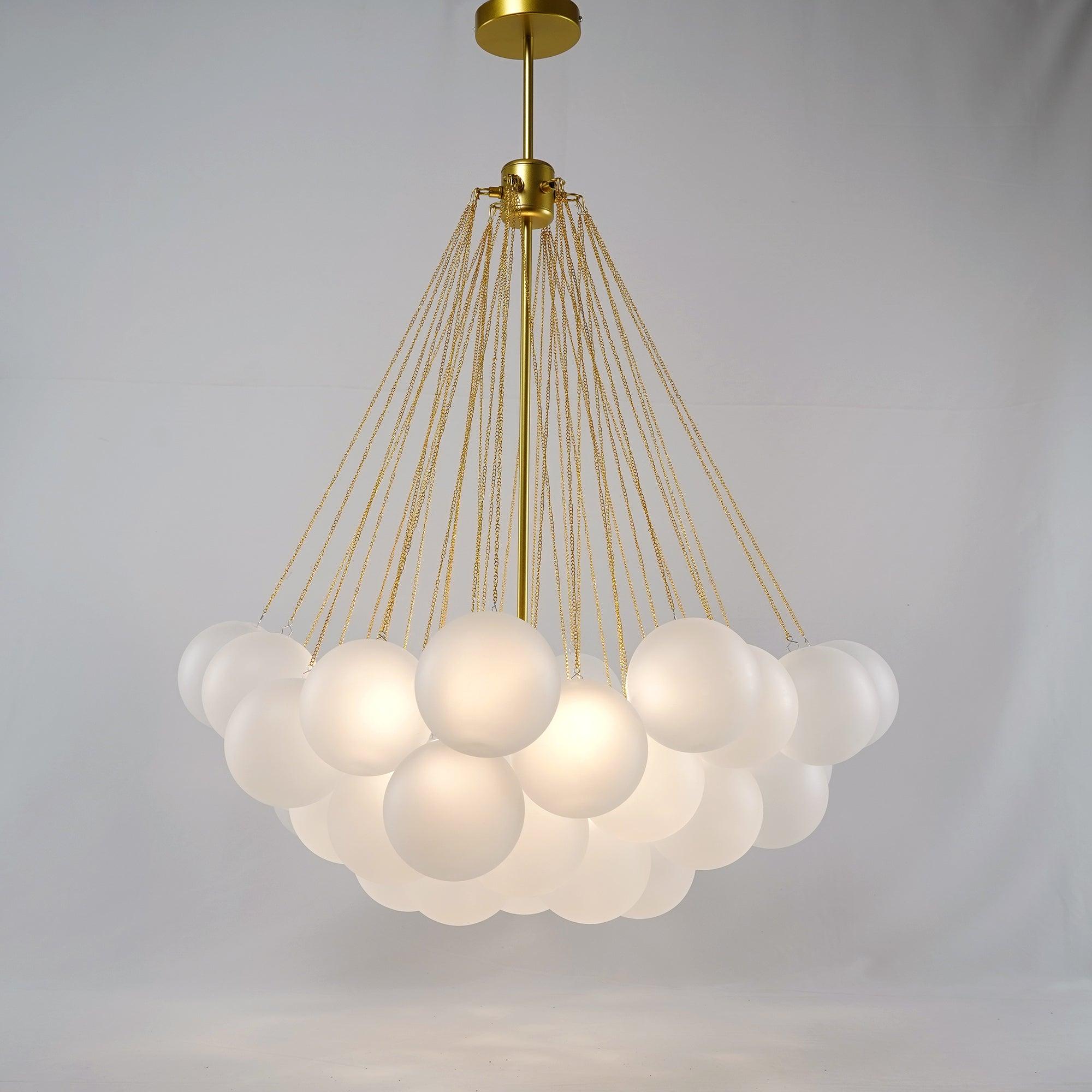 Eiririra Chandelier Bubble Frosted Glass